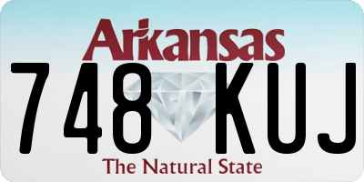 AR license plate 748KUJ