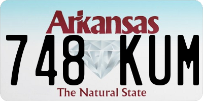 AR license plate 748KUM