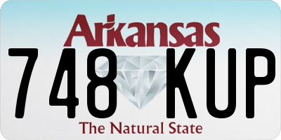 AR license plate 748KUP