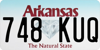AR license plate 748KUQ