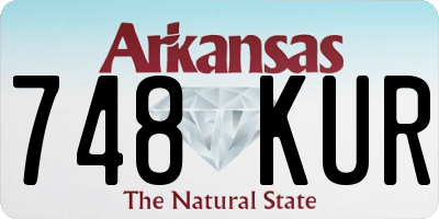 AR license plate 748KUR