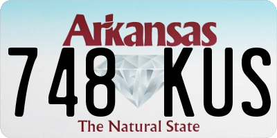 AR license plate 748KUS