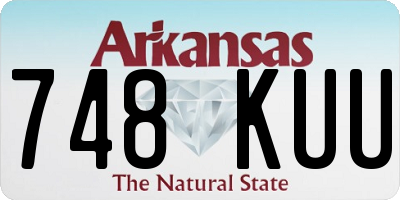 AR license plate 748KUU
