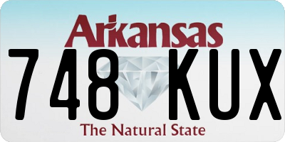 AR license plate 748KUX