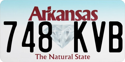 AR license plate 748KVB