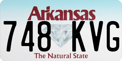 AR license plate 748KVG