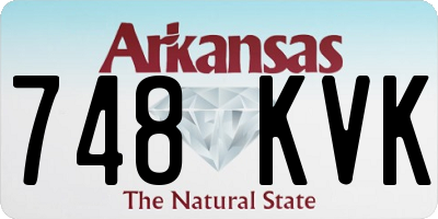 AR license plate 748KVK