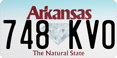 AR license plate 748KVO