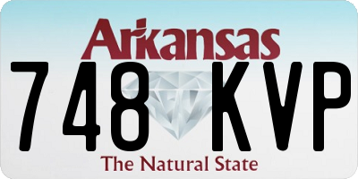 AR license plate 748KVP