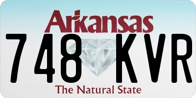 AR license plate 748KVR