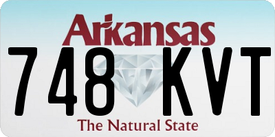 AR license plate 748KVT