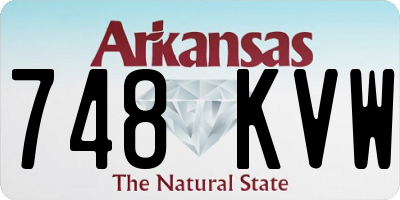 AR license plate 748KVW