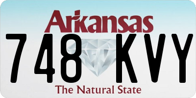 AR license plate 748KVY