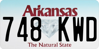 AR license plate 748KWD