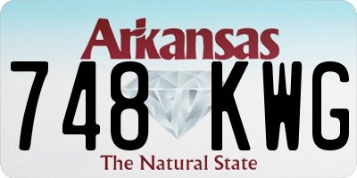 AR license plate 748KWG