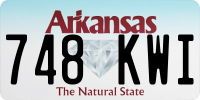 AR license plate 748KWI
