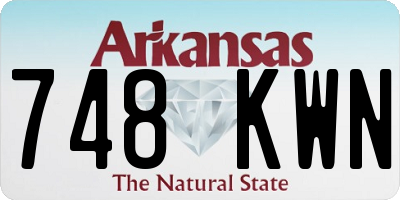 AR license plate 748KWN