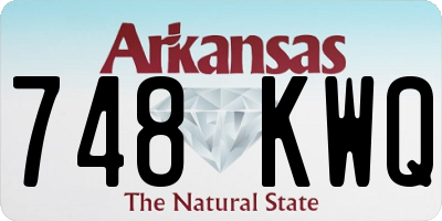 AR license plate 748KWQ