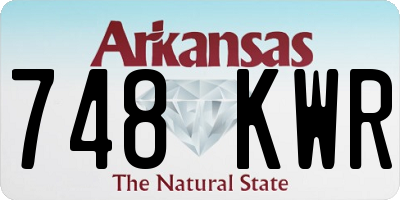AR license plate 748KWR