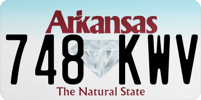 AR license plate 748KWV