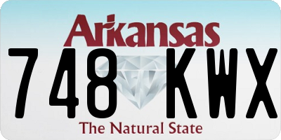 AR license plate 748KWX