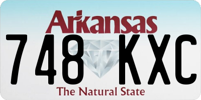 AR license plate 748KXC
