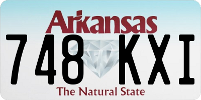 AR license plate 748KXI