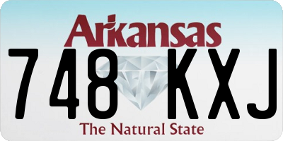 AR license plate 748KXJ