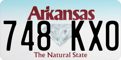 AR license plate 748KXO