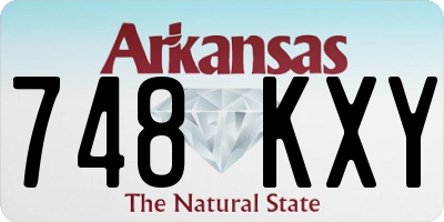 AR license plate 748KXY