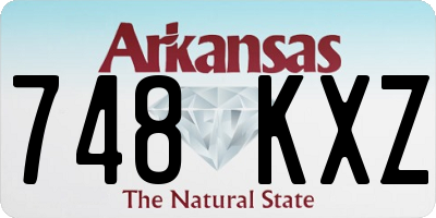 AR license plate 748KXZ