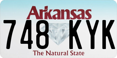 AR license plate 748KYK