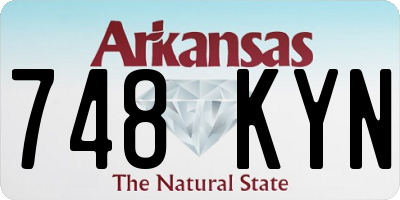 AR license plate 748KYN