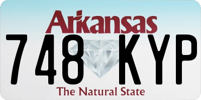 AR license plate 748KYP