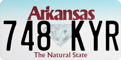 AR license plate 748KYR