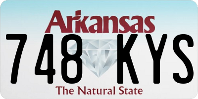 AR license plate 748KYS