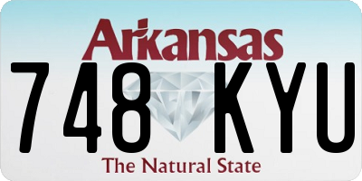 AR license plate 748KYU