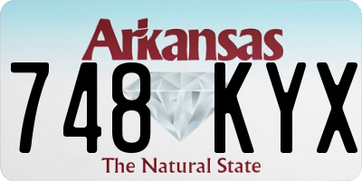 AR license plate 748KYX