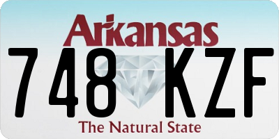 AR license plate 748KZF