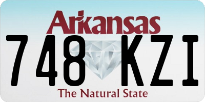 AR license plate 748KZI
