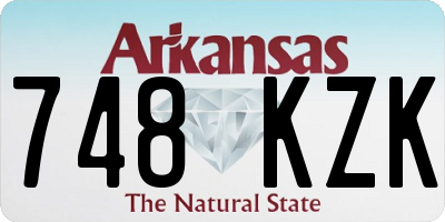AR license plate 748KZK