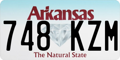 AR license plate 748KZM
