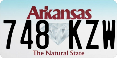 AR license plate 748KZW