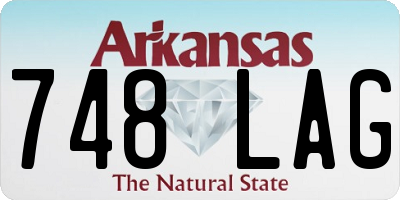 AR license plate 748LAG