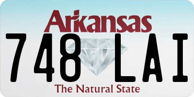 AR license plate 748LAI