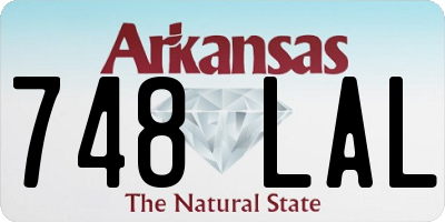 AR license plate 748LAL