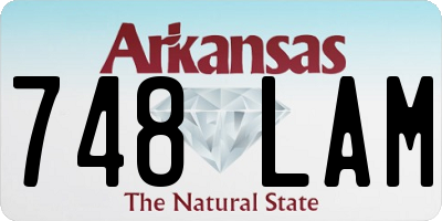 AR license plate 748LAM