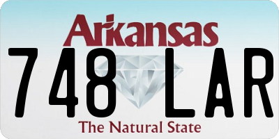 AR license plate 748LAR