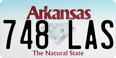 AR license plate 748LAS