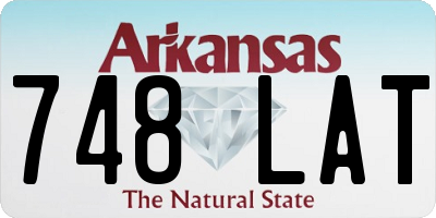 AR license plate 748LAT